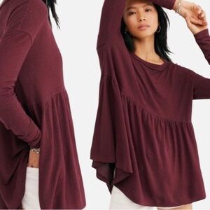 Free People Forever Your Girlfriend Garnet Empress Top